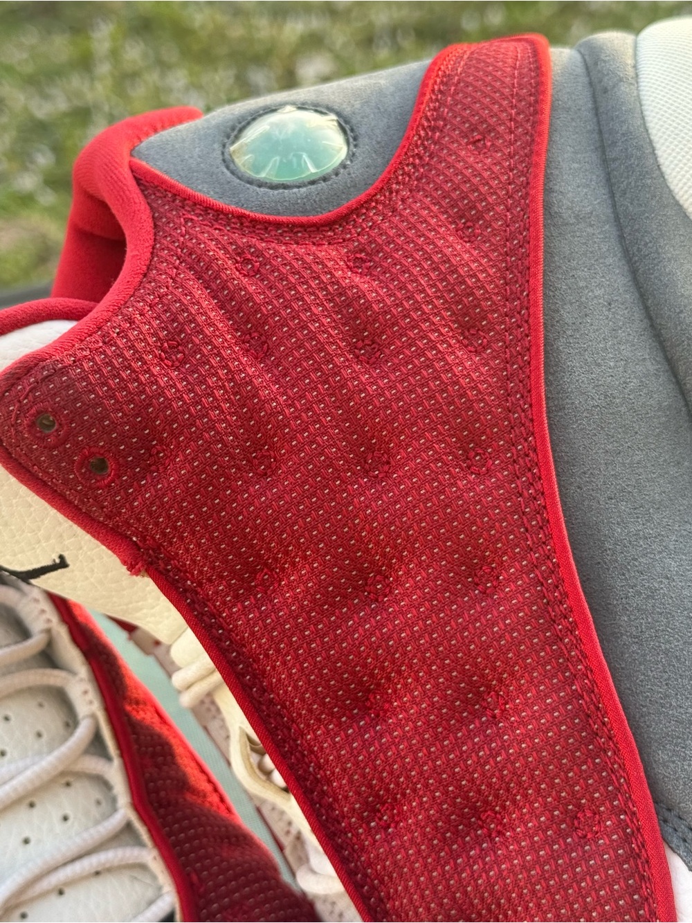 Jordan retro 13 flint gym red size 12 w box - Picture 7 of 16